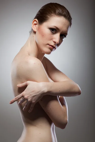 美しい裸の女性の肖像画 — ストック写真