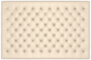 Beige Luxury buttoned leather mattress clipart