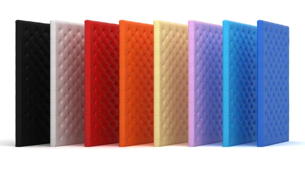 Collection of colorful luxury mattresses — Stock Photo, Image