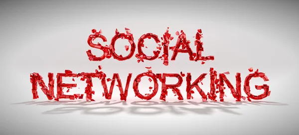 Концепція вразливості соціальних мереж — стокове фото