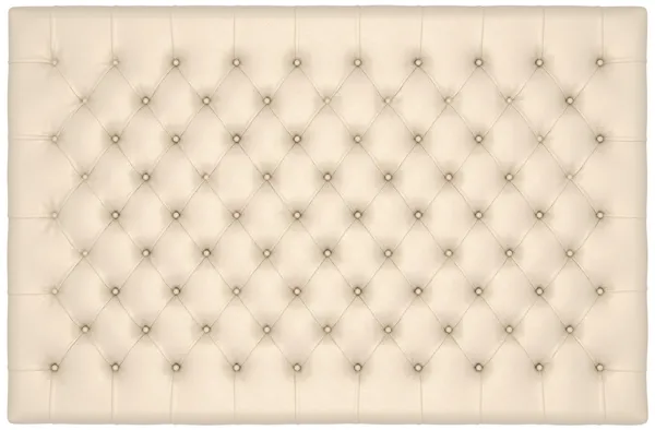 Beżowy luksus materac skórzane zapinane na guziki — Zdjęcie stockowe