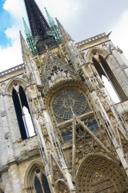 Notre Dame cathedral in Rouen clipart