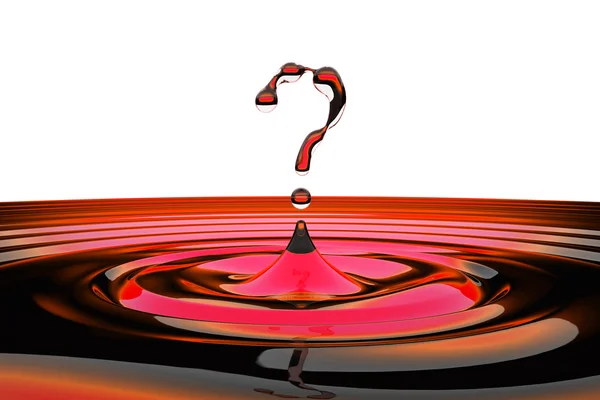 Koncepcja FAQ. symbol w kształcie kropli wody — Zdjęcie stockowe