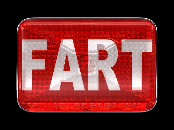 Fart red button or headlight — Stock Photo, Image