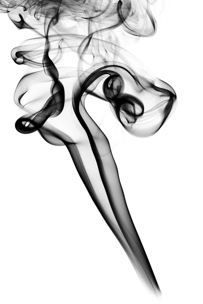 Forma de la abstracción del humo en blanco —  Fotos de Stock