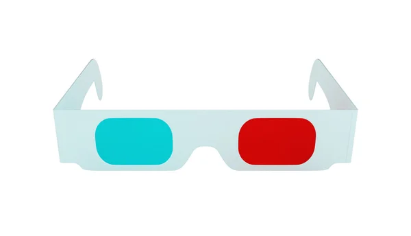 Occhiali 3D stereoscopici per 3DTV isolati — Foto Stock