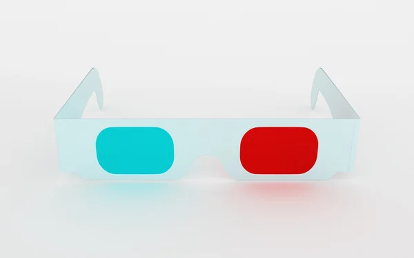 3D-Kinobrille für dreidimensionale Inhalte — Stockfoto