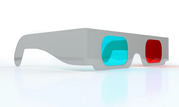 Occhiali 3D stereoscopici per guardare 3DTV — Foto Stock