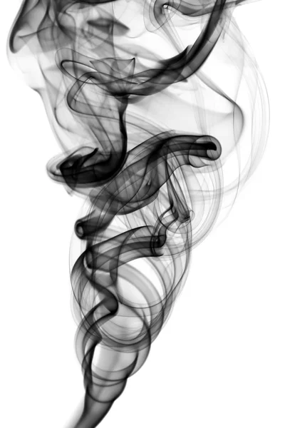 Padrões abstratos de fumaça no branco — Fotografia de Stock
