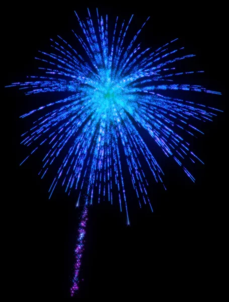 Viering - feestelijke vuurwerk 's nachts — Stockfoto