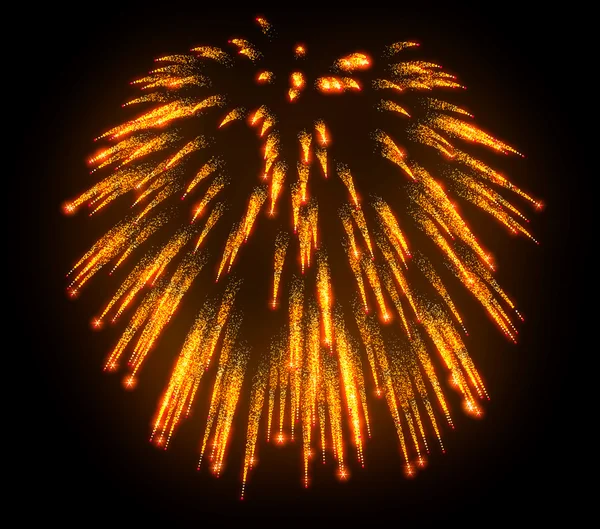 밤에 오렌지 축제 불꽃놀이 — 스톡 사진