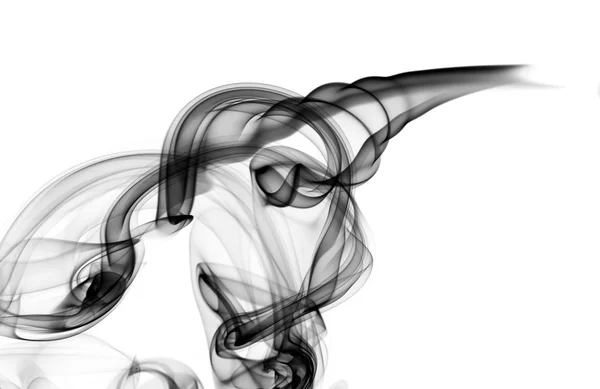 Absztrakt Füst Kavarog Mint Fehér Háttér — Stock Fotó
