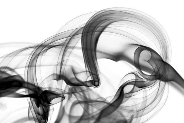 Abstracte magische rook vorm op wit — Stockfoto