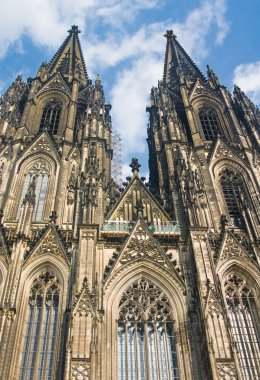 Koelner Dom (Cologne Cathedral) over blue sky in Koelne (Cologne) clipart