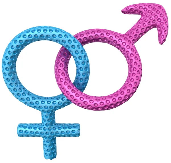 Contraceptive: latex gender symbols isolated — Stock Photo, Image