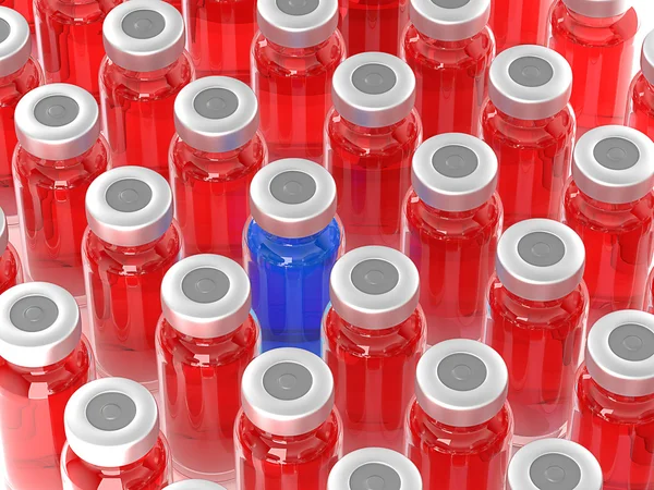 Decisión médica: gran grupo de ampollas — Foto de Stock