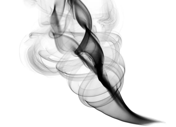 Streszczenie dymić wiruje na biały — Zdjęcie stockowe