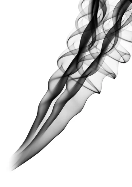 Streszczenie dymić wiruje na biały — Zdjęcie stockowe