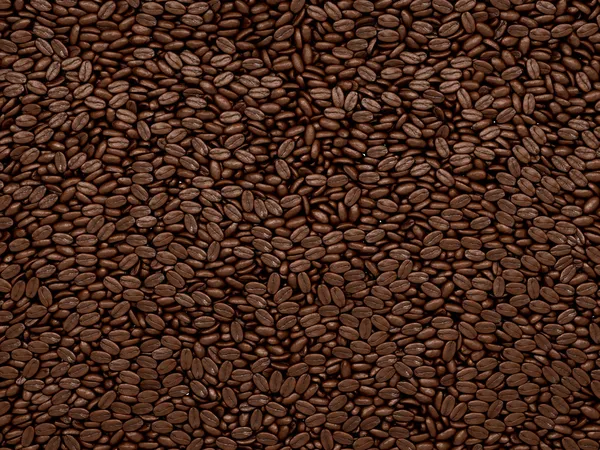 咖啡豆纹理或背景 — 图库照片