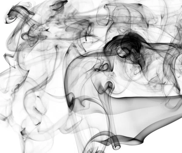 Modèle abstrait de fumée sur blanc — Photo