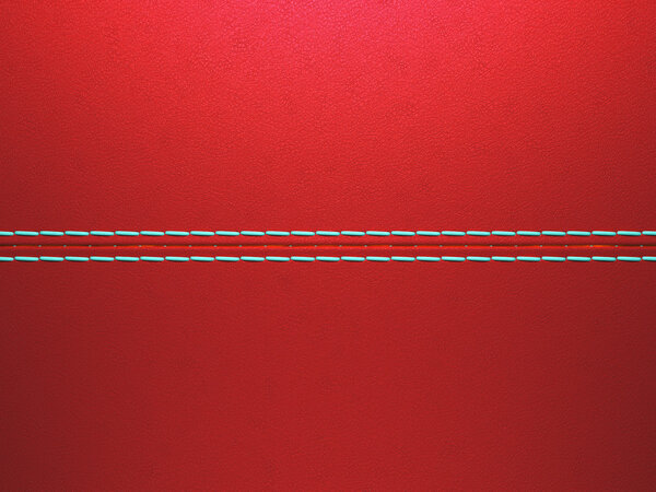 Red luxury stitched leather background