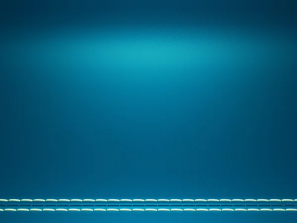Blau horizontal genäht Stoff Hintergrund — Stockfoto