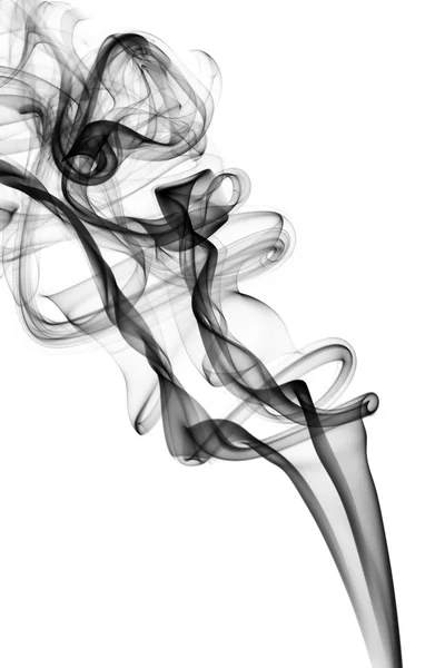 Abstracte vormen op witte rook — Stockfoto