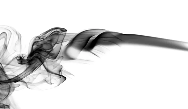 Abstrakte Formen von Rauch auf Weiß — Stockfoto