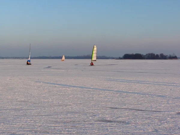 stock image Sailing in winter