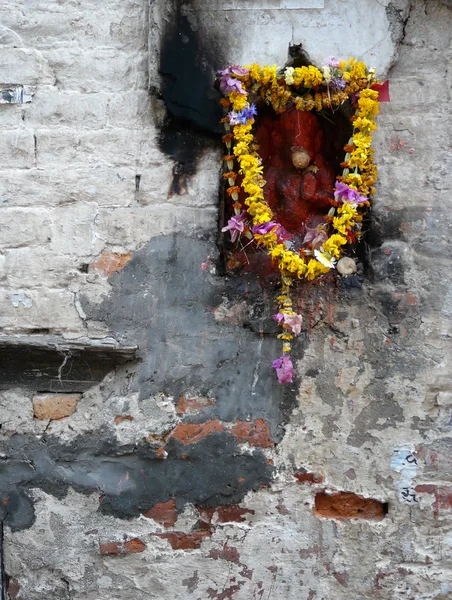 Hindu Altar African Marigold Offering — Stock Photo, Image