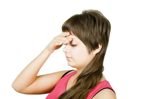 Dolor de cabeza femenino —  Fotos de Stock