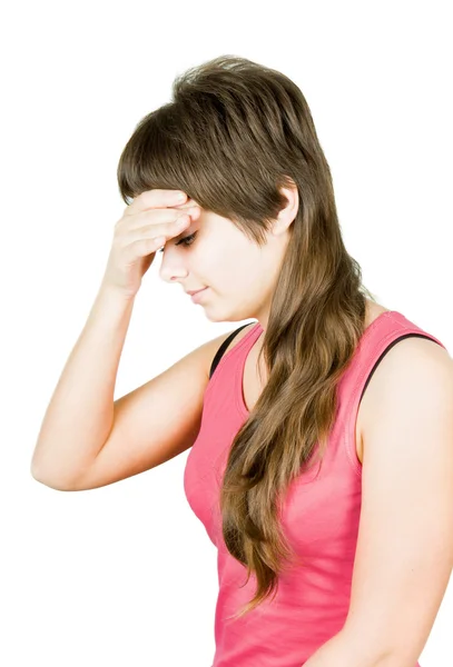 Жіноча головний біль — стокове фото