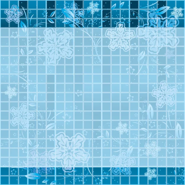 Winter abstractie. blauwe achtergrond — Stockfoto