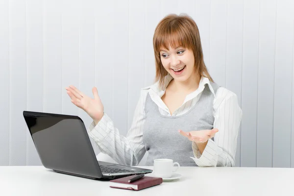 Joy in the office — Stock Photo, Image