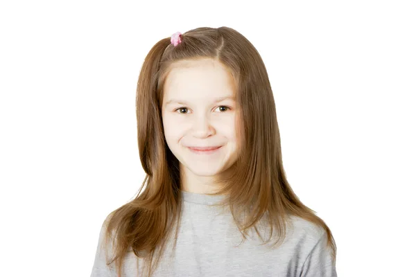 Porträtt av leende flicka — Stockfoto