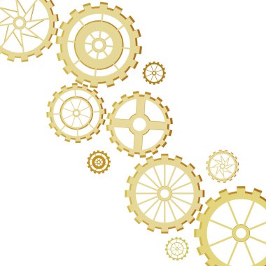 Set of gears clipart