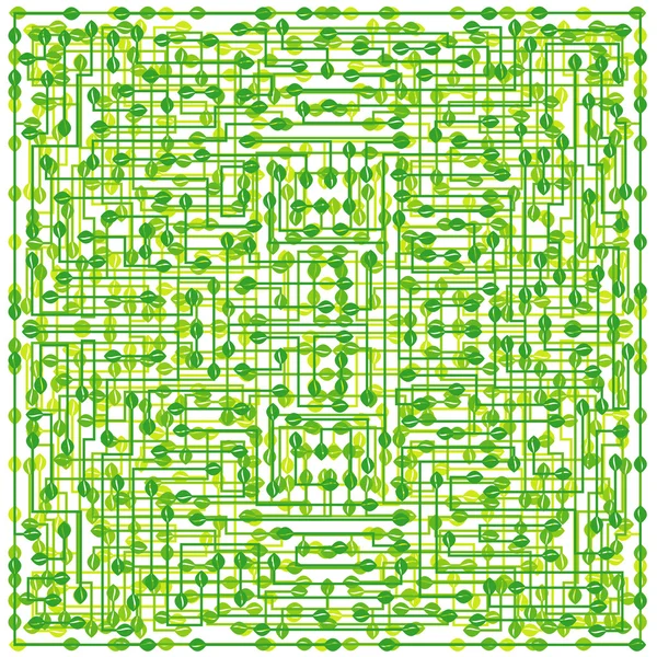 녹색 추상적 패턴 — 스톡 벡터