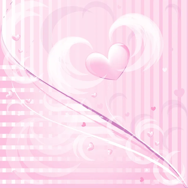 Pink romantic background — Stock Vector
