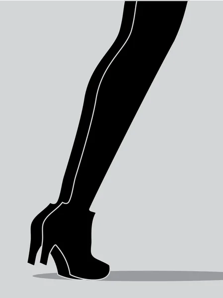 Dos piernas de mujer — Vector de stock