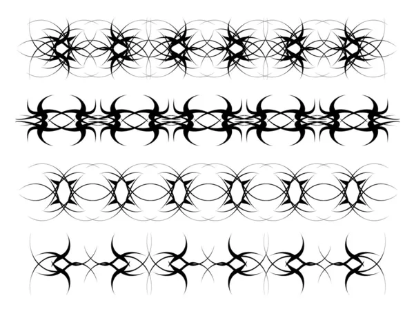 Set of vector patterns Gothic — Stock Vector