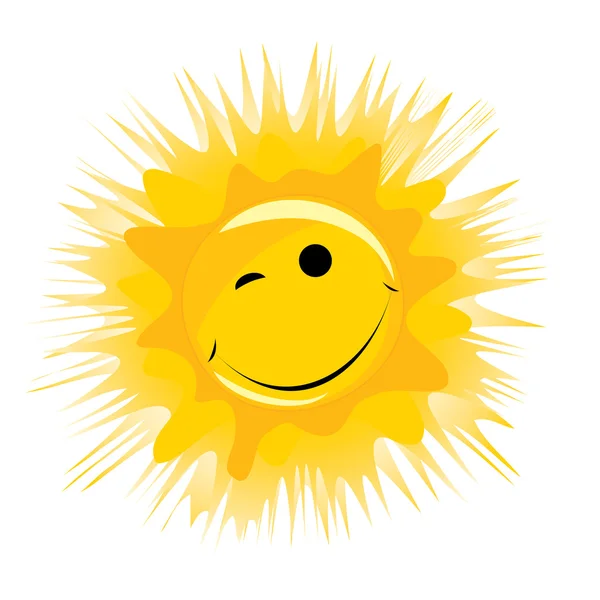 Vecteur soleil heureux — Image vectorielle