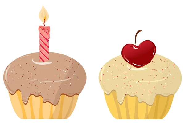 Two cakes — Stock Vector
