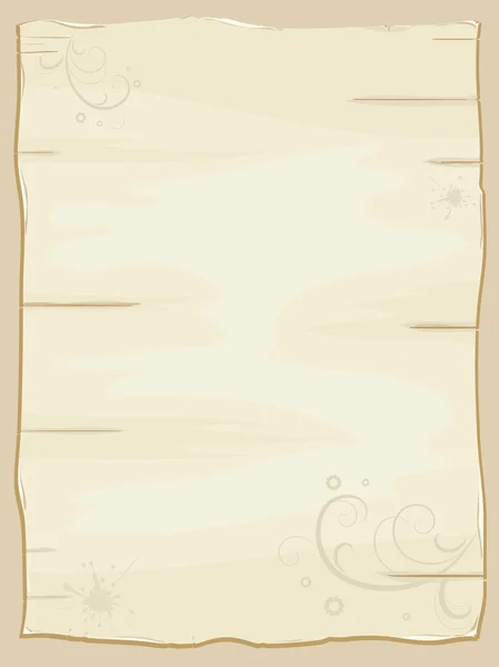 Старий зношений шматок паперу — стоковий вектор