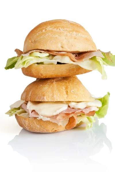 Dva sendviče — Stock fotografie