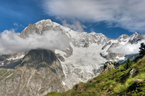 Mont Blanc - hdr Monte Bianco — Fotografia de Stock
