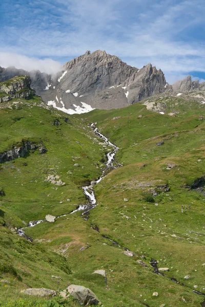 Letní Pohled Italských Alpách Údolí Aosta — Stock fotografie