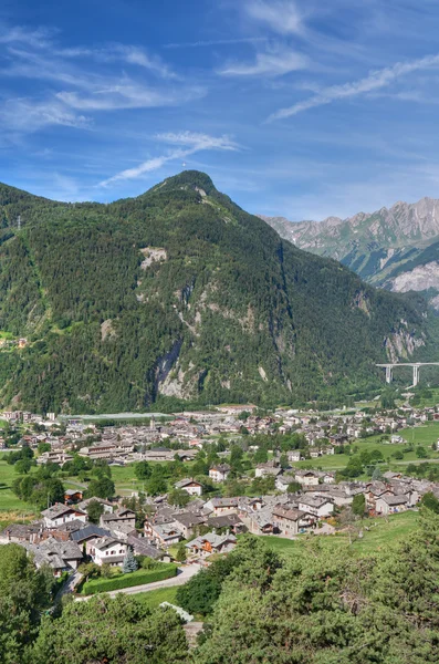 Morgex 奥斯塔山谷 意大利的夏季视图 — 图库照片