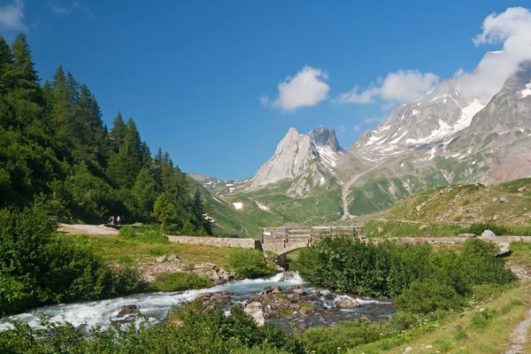 Vista Estiva Della Val Venia Courmayeur Valle Aosta — Foto Stock