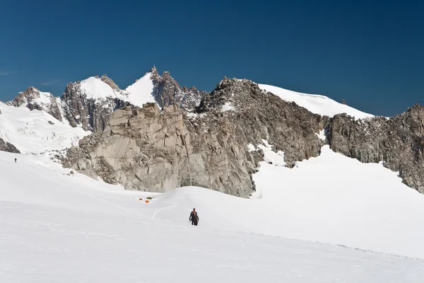 Mer de glace - masyw mont blanc — Zdjęcie stockowe