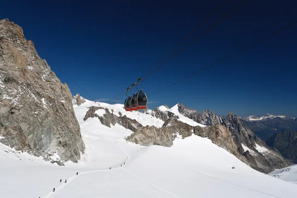 Monte Bianco - Ghiacciaio del Mer de glace — Foto Stock
